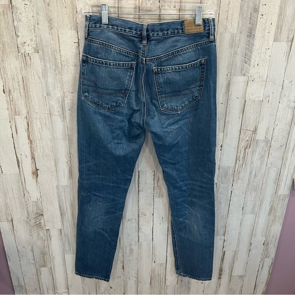 American Eagle Hi Rise Girlfriend Jeans Button Fly High Waisted - Picture 5 of 10